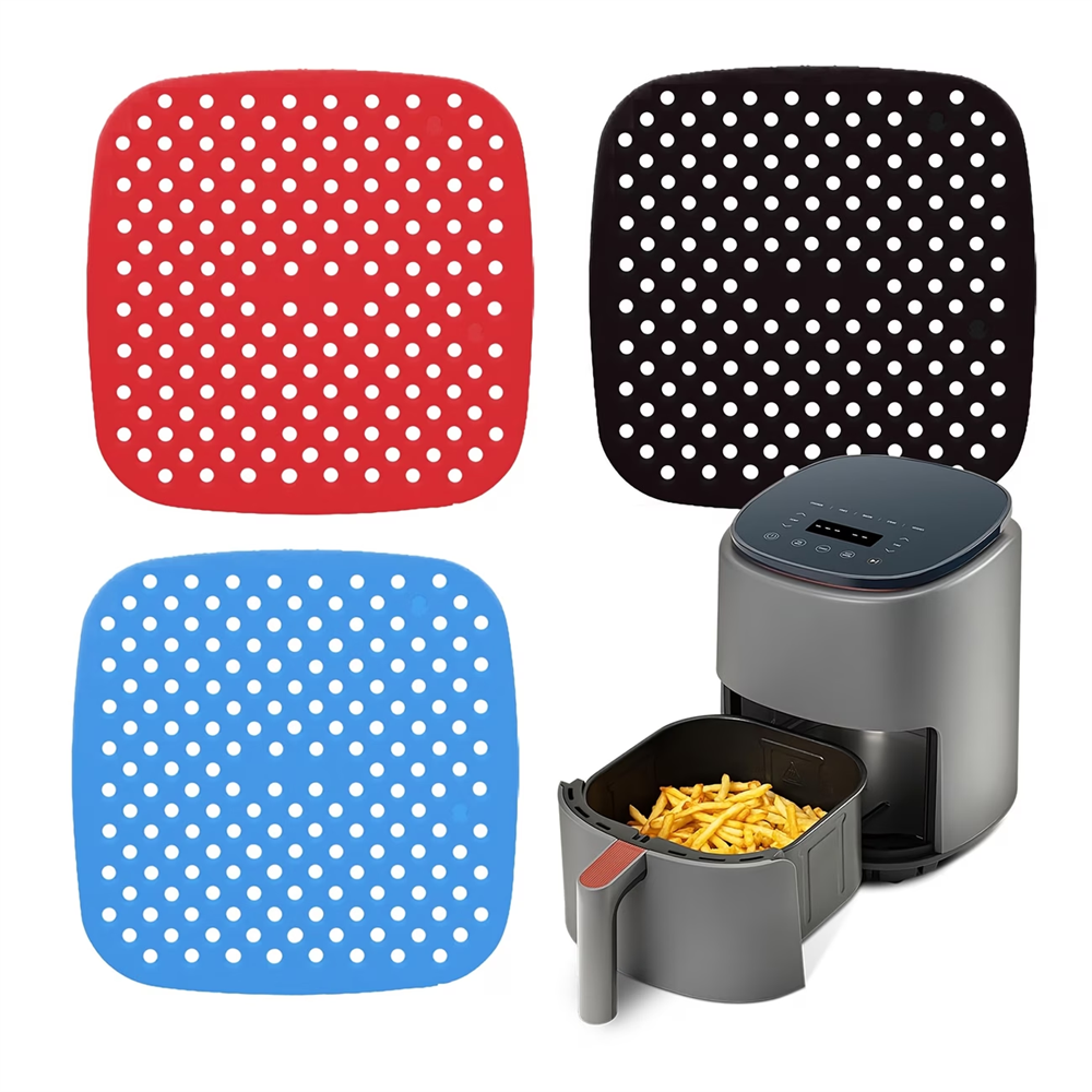 Kitchen Baking Products - Reusable Air Fryer Pad, Silicone Non-stick
