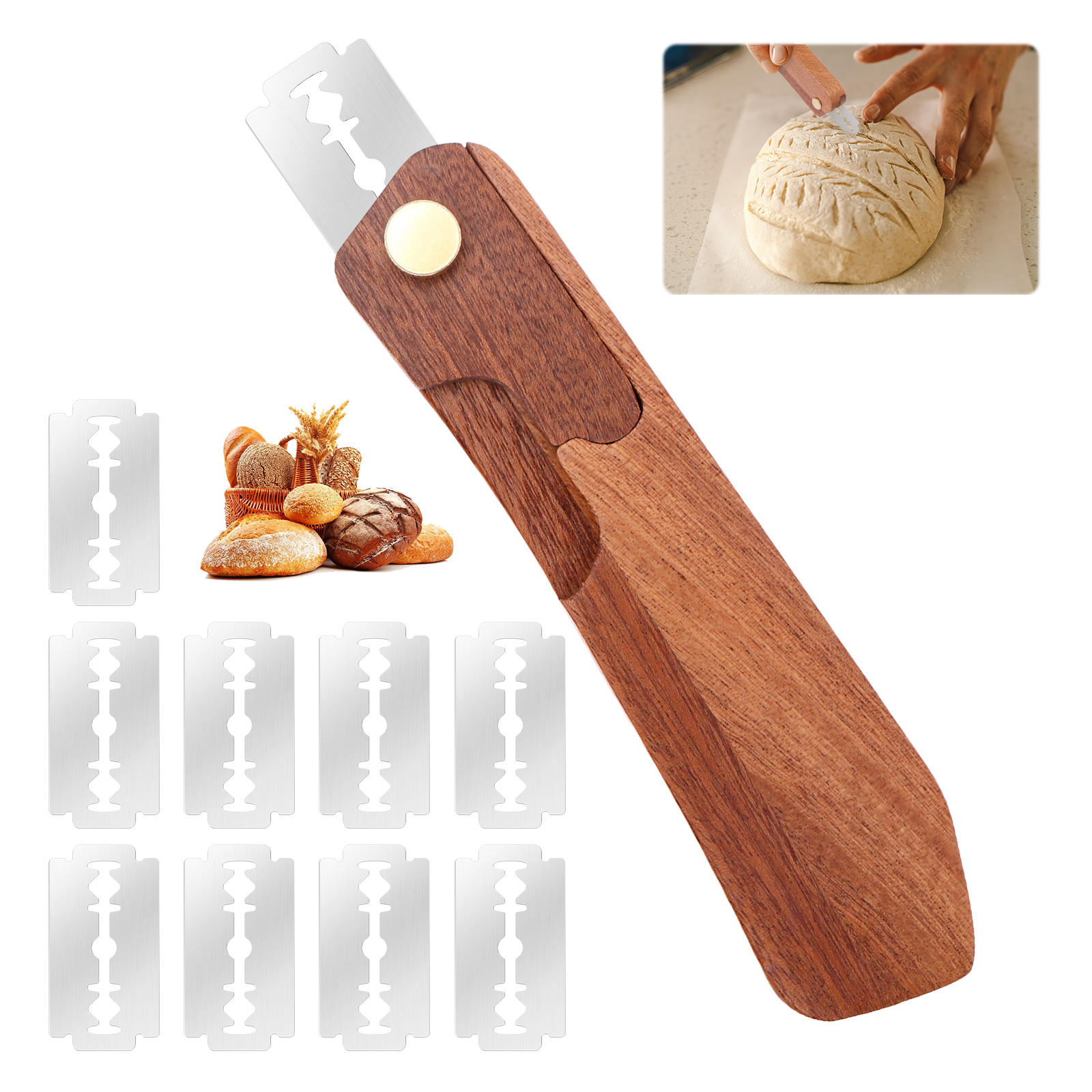 Kitchen Baking Gadgets - Bread Lame Sourdough Scorer Tool Portable