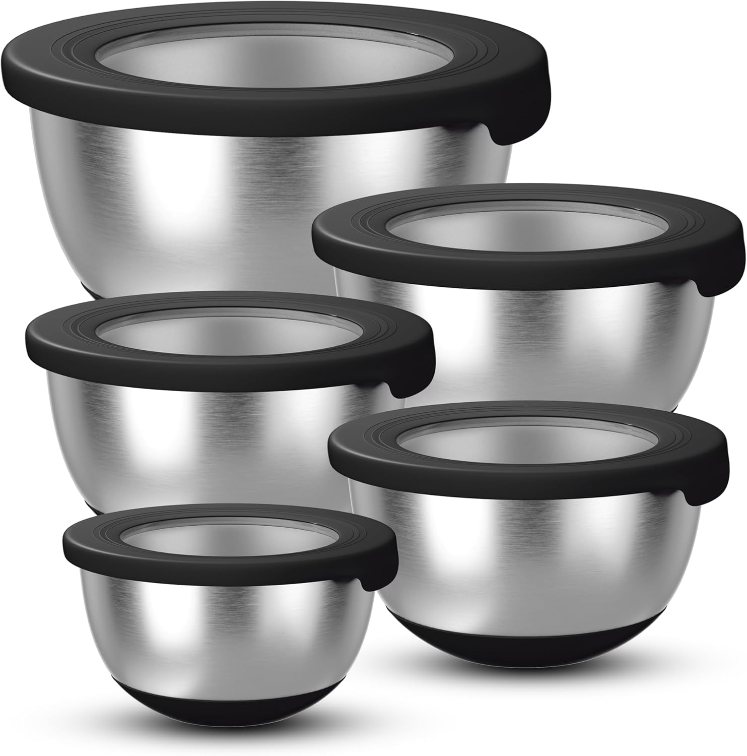 Kitchen Baking Products - Stainless Steel Mixing Bowls with Lids,