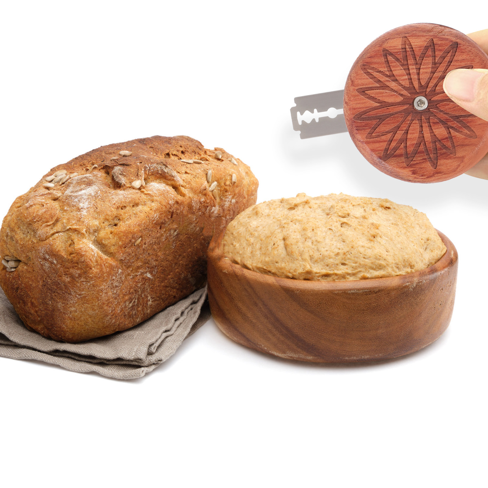 1 Set Of Wooden Bread Scoring  - Kitchen Baking Gadgets のレビューと価格