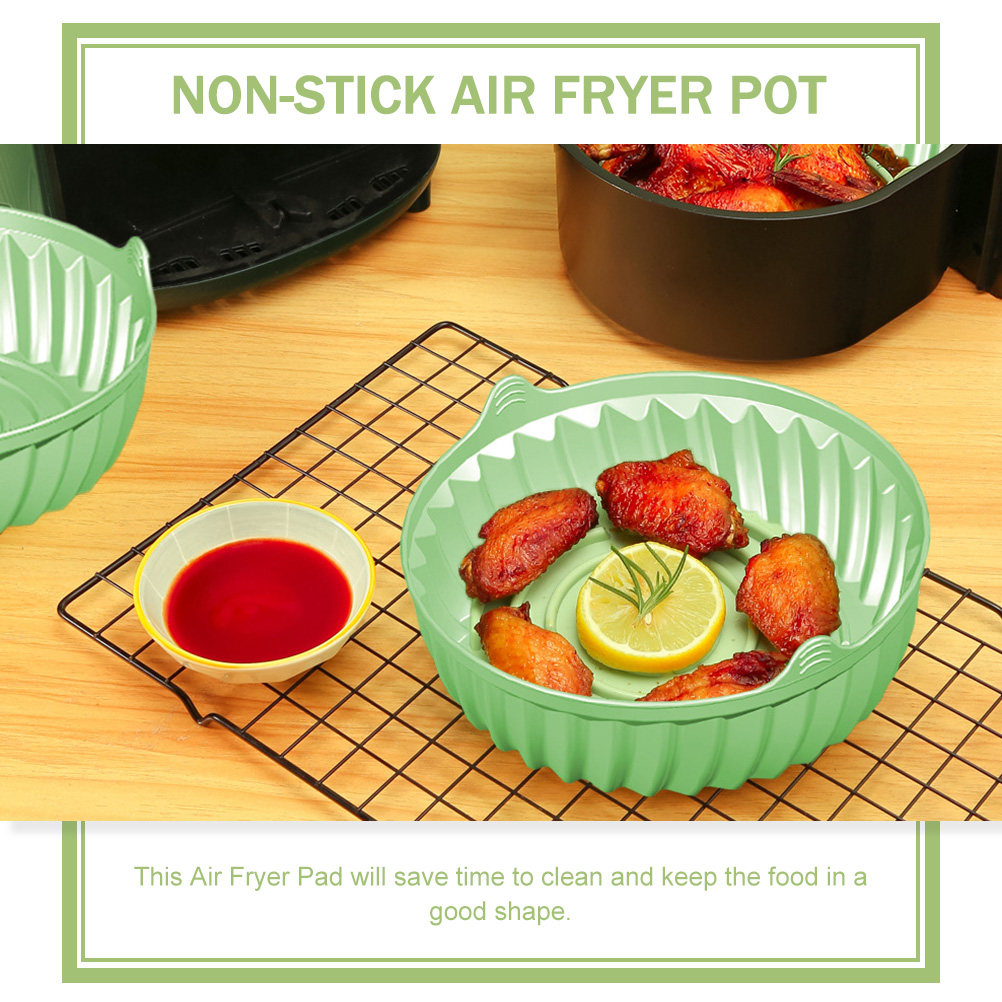 Round Reusable Silicone Air Fr - Kitchen Baking Gadgets のレビューと価格