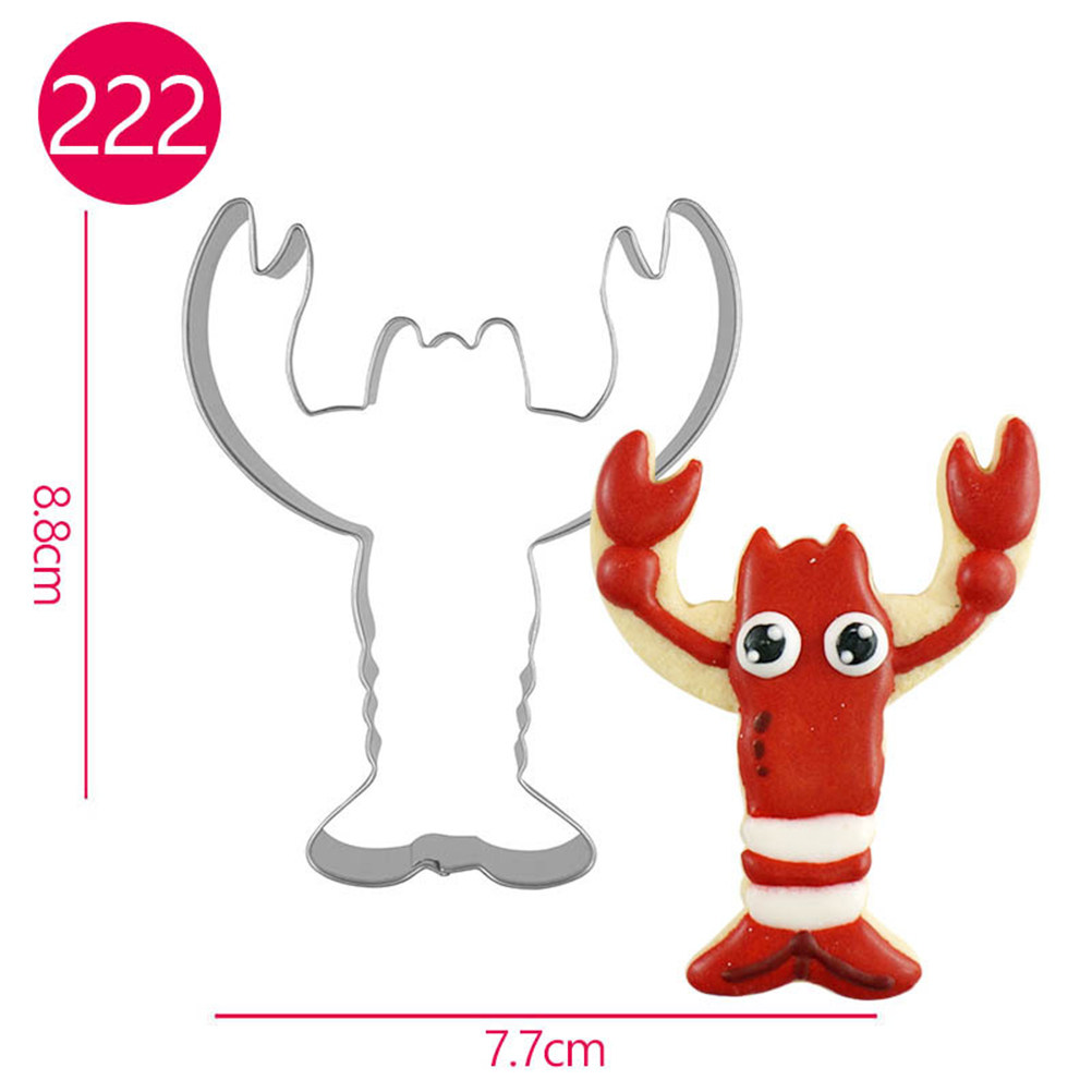 4pcs Lobster Shape Cookie Cutt - Kitchen Baking Cake のレビューと価格