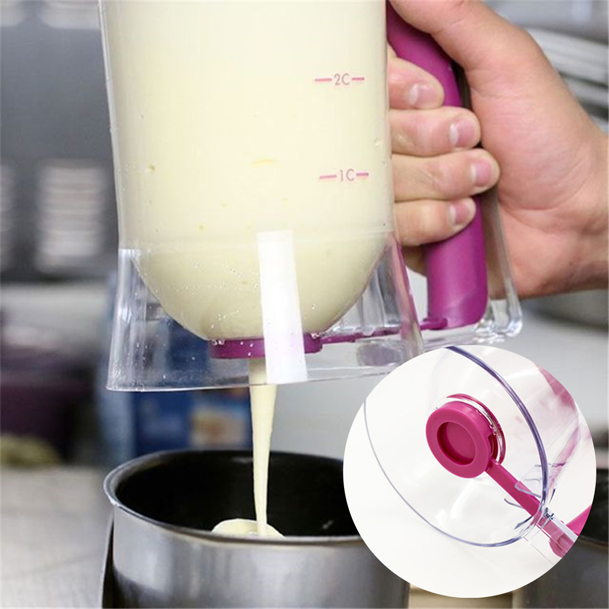 900ml Batter Dispenser Kitchen - Kitchen.Baking Labels のレビューと価格
