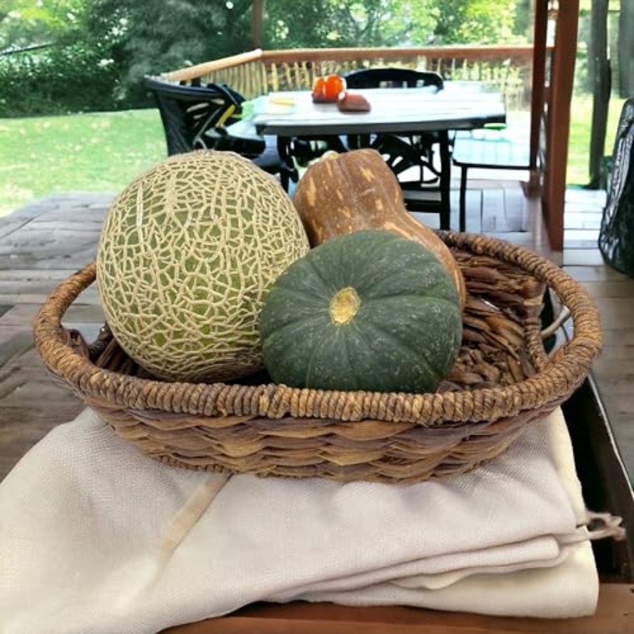 Handwoven Oval Wicker Baskets  - Kitchen Baking Storage のレビューと価格