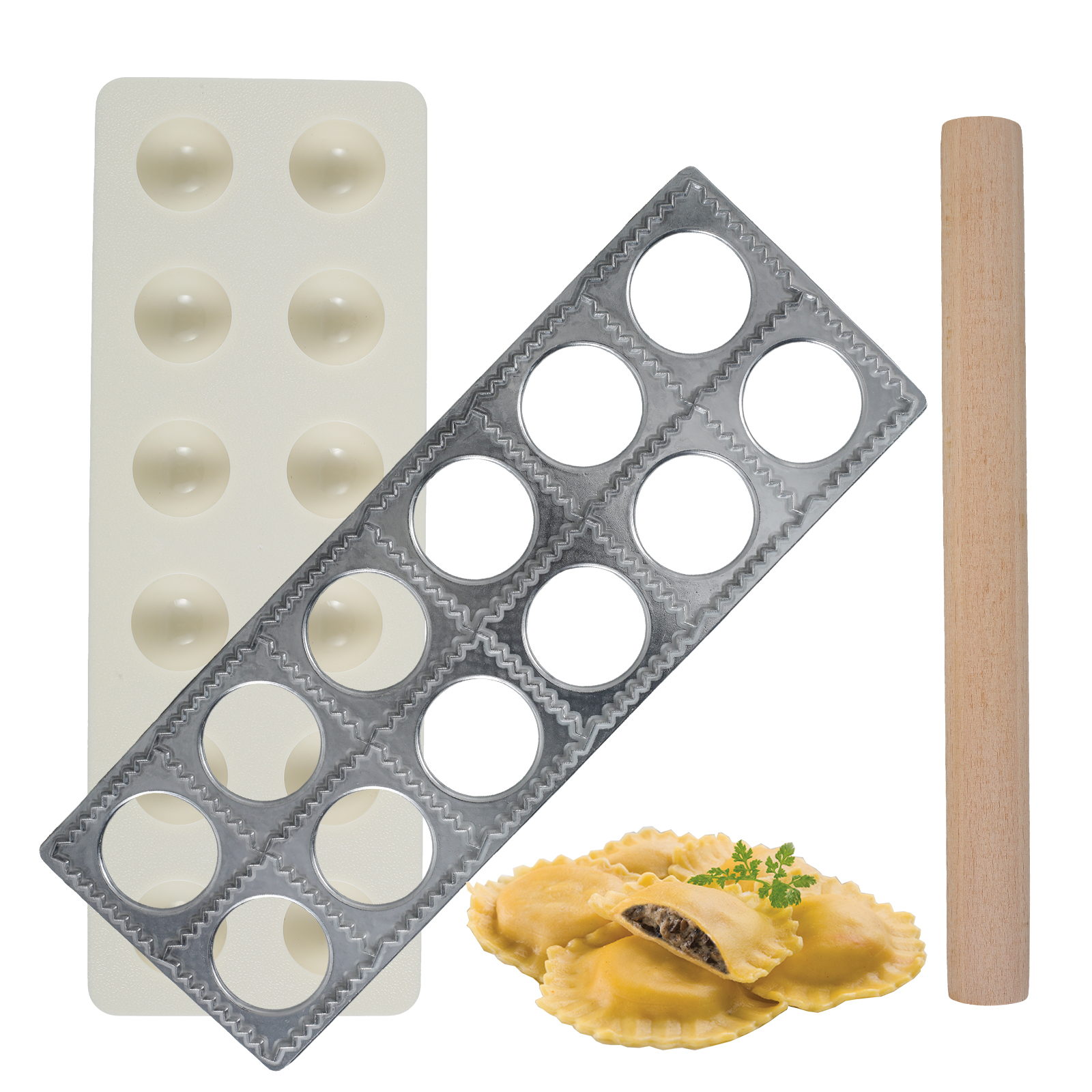 Ravioli Maker Press 10/12 Hole - Kitchen Baking Aid のレビューと価格