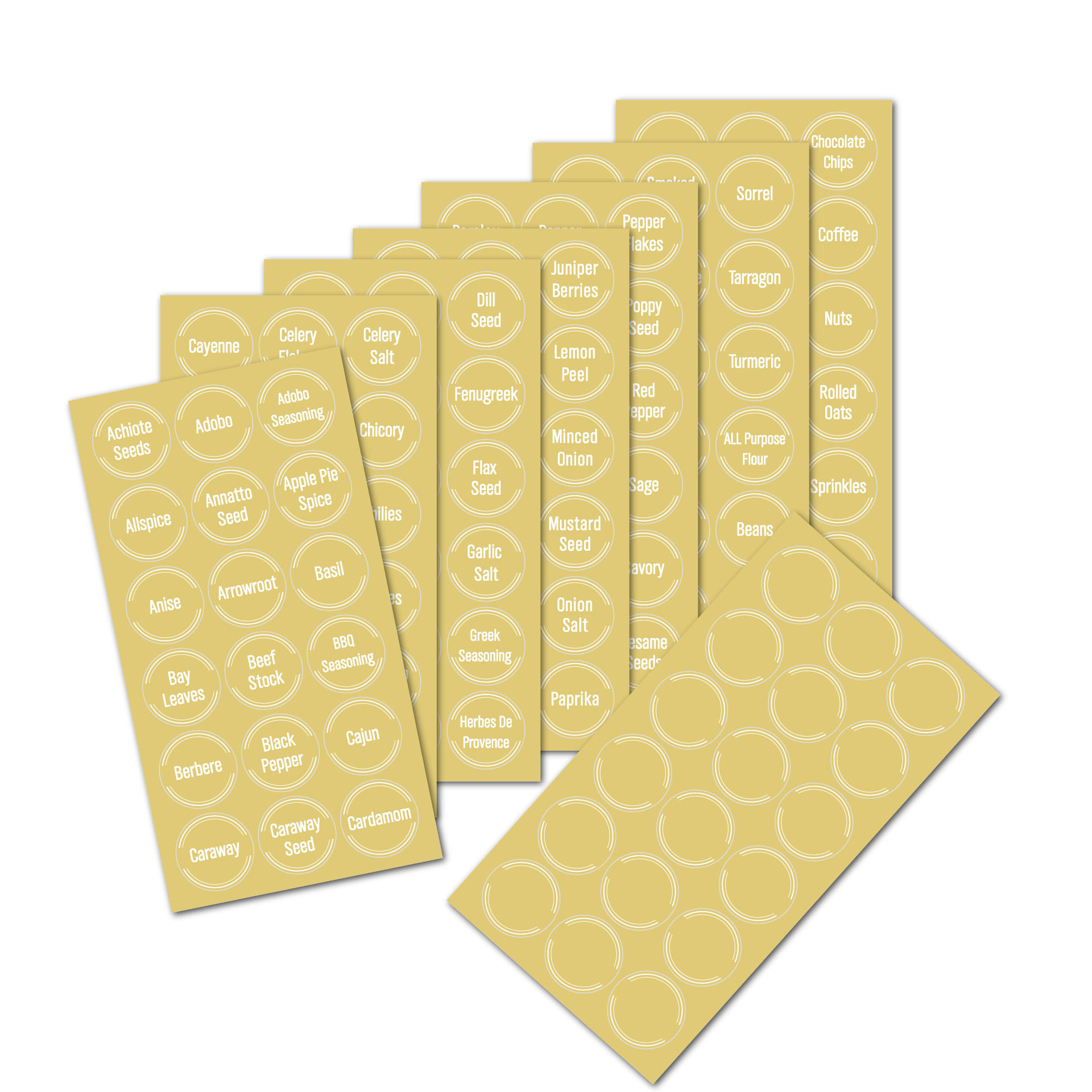 144pcs Spice Jar Labels Sticke - Kitchen.Baking Labels のレビューと価格