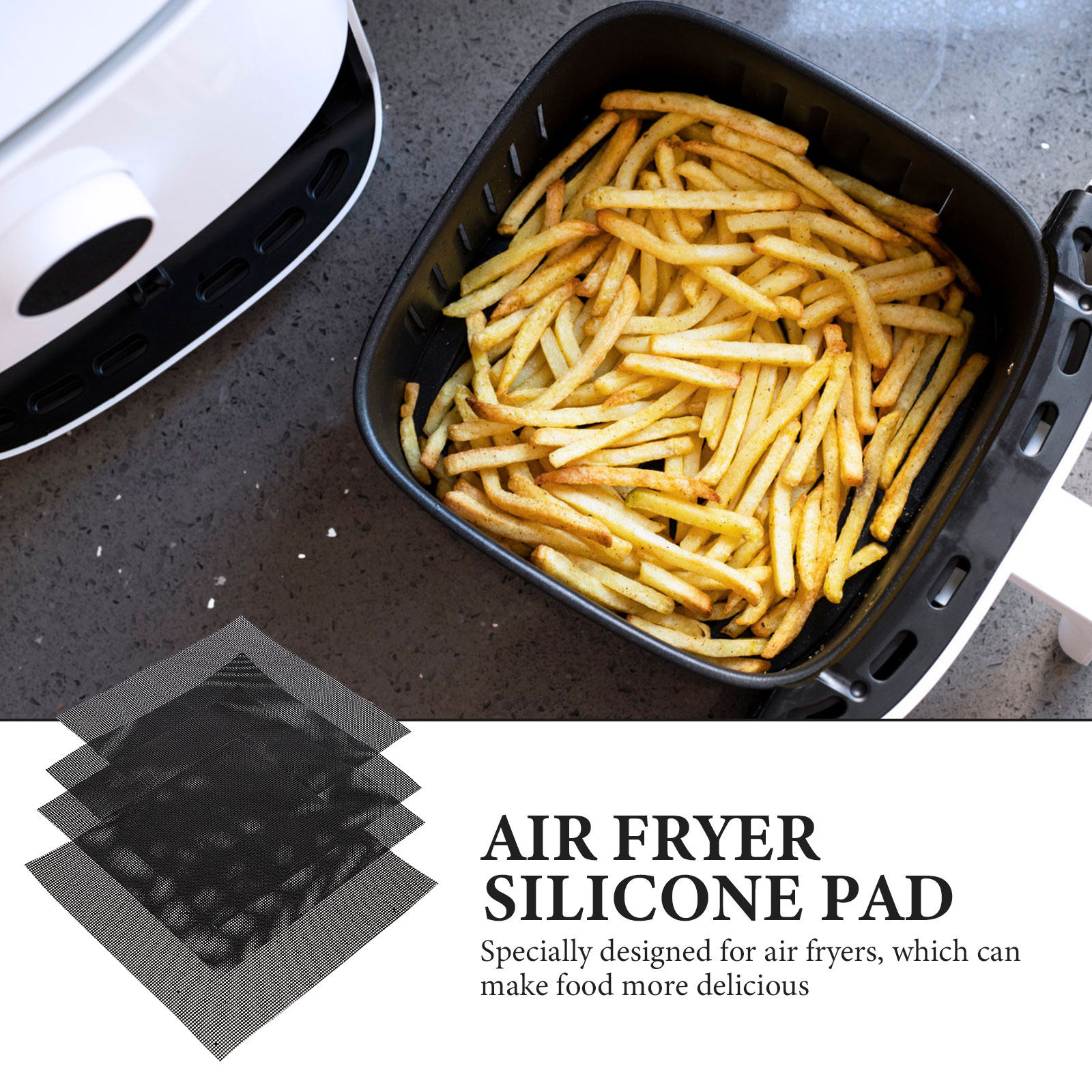 4Pcs Air Fryer Pads Non Stick  - Kitchen Baking Gadgets のレビューと価格