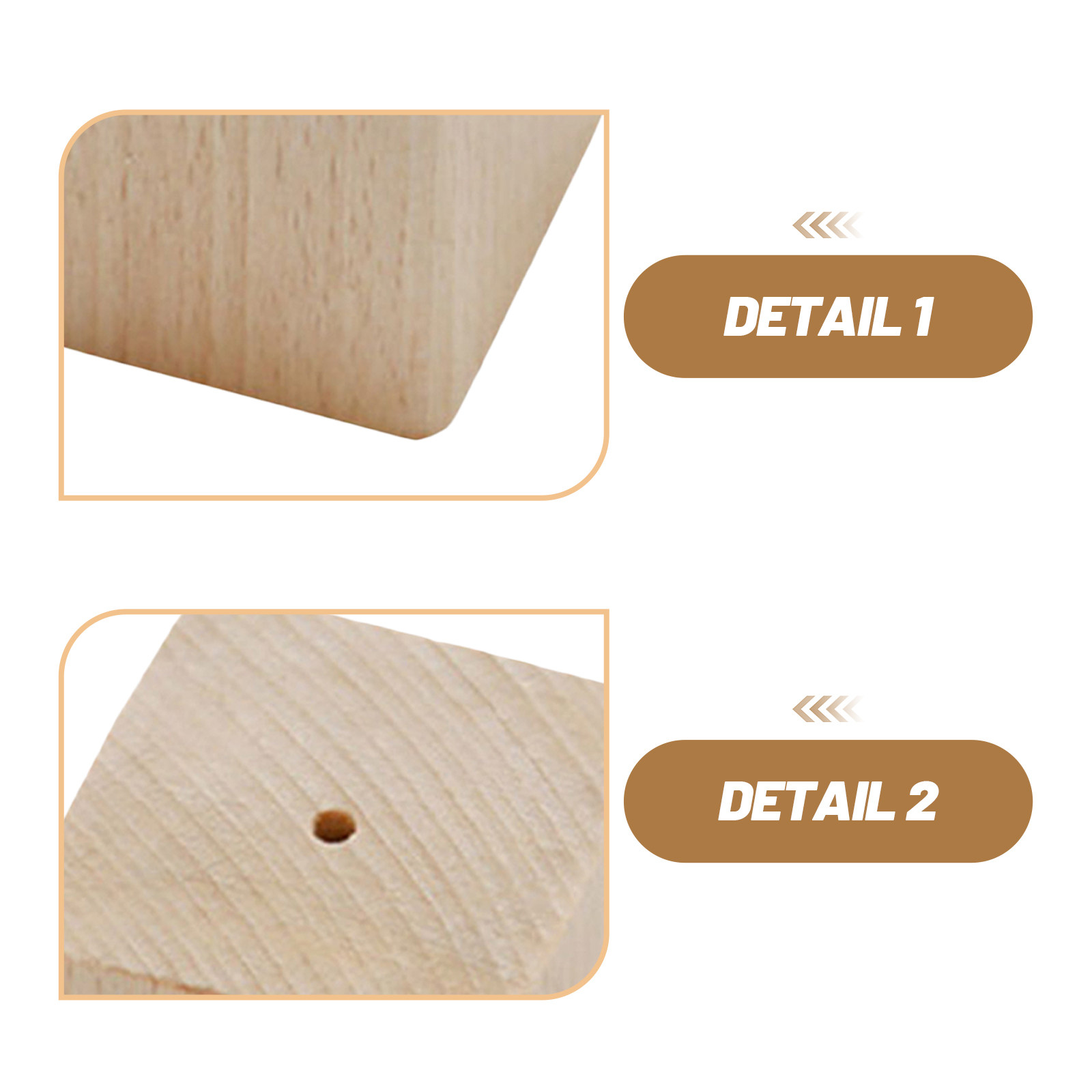 2Pcs Wooden Flower Nail Stand  - Kitchen Baking Cake のレビューと価格