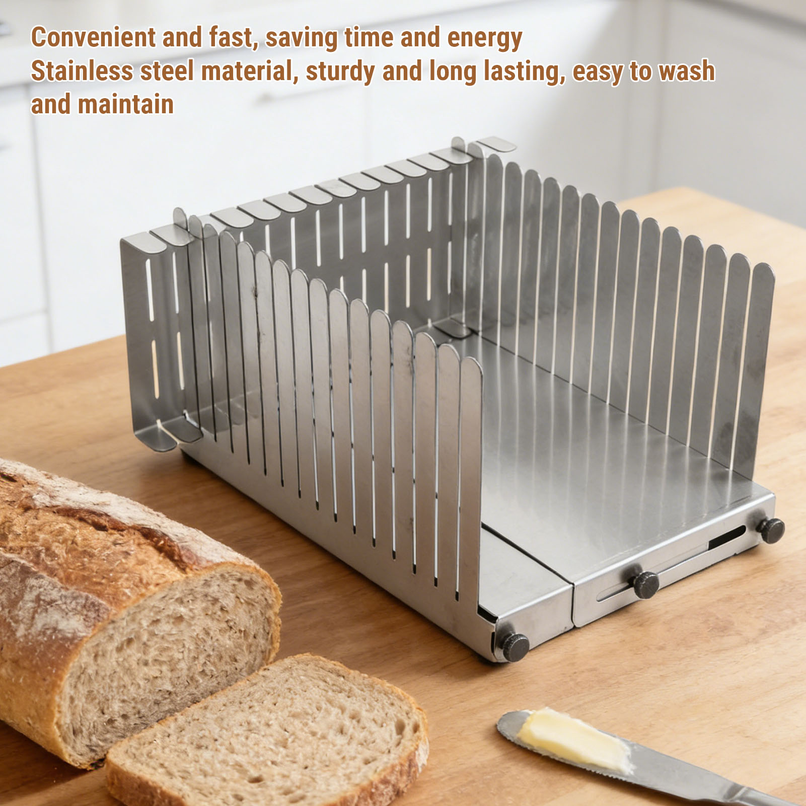 Bread Slicing Guide Stainless  - Commercial Kitchen For Baking のレビューと価格
