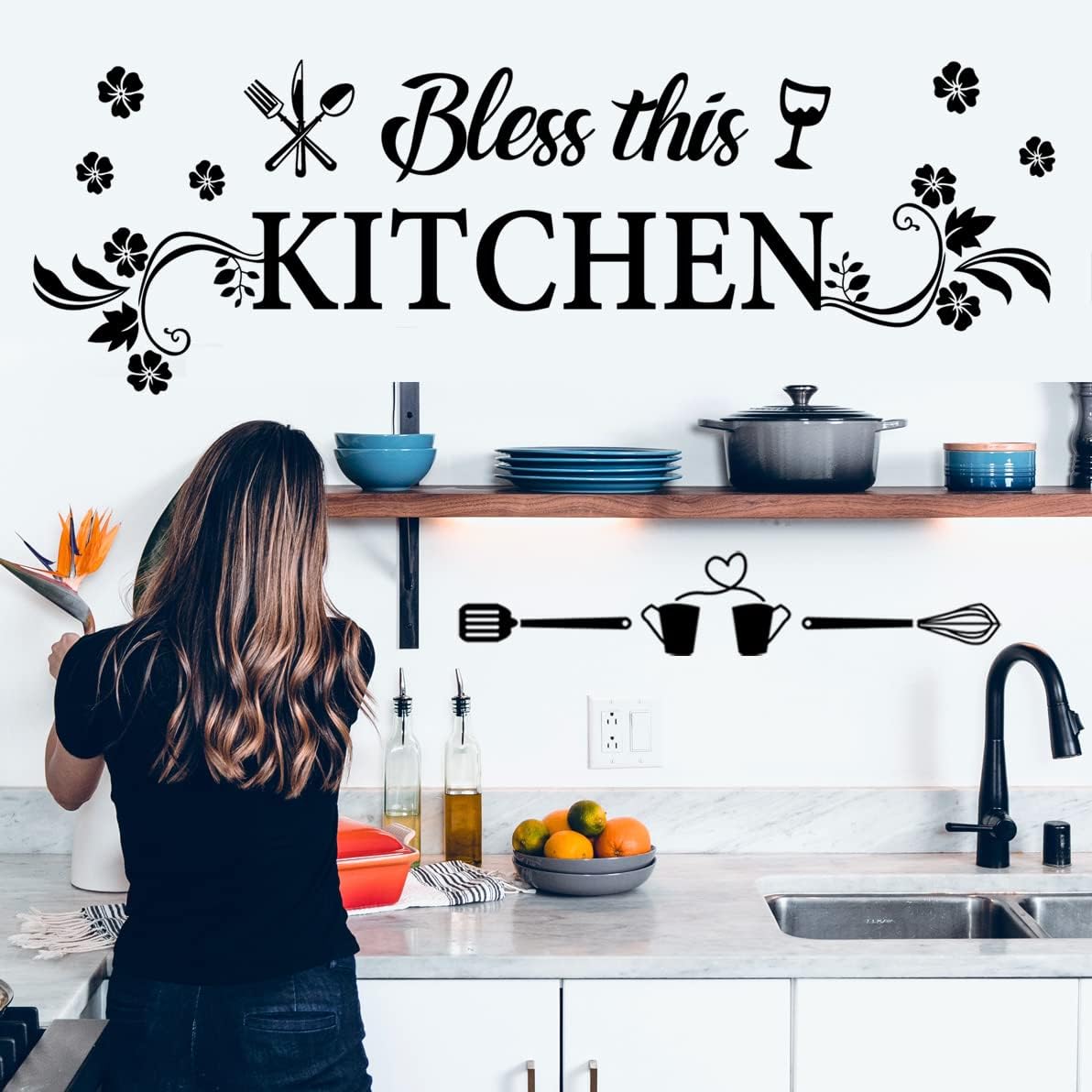 Bless This Kitchen Wall Decal  - Kitchen Baking Products のレビューと価格