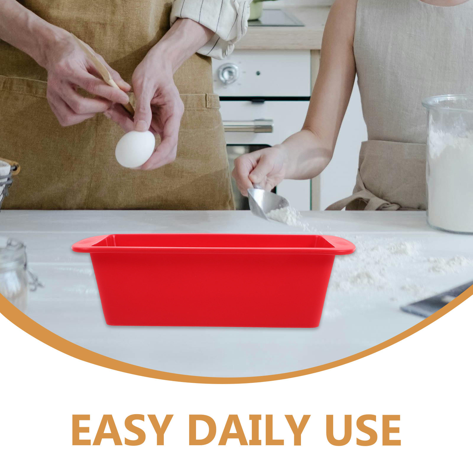 Silicone Non-Stick Bread Bakin - Kitchen Baking Cake のレビューと価格