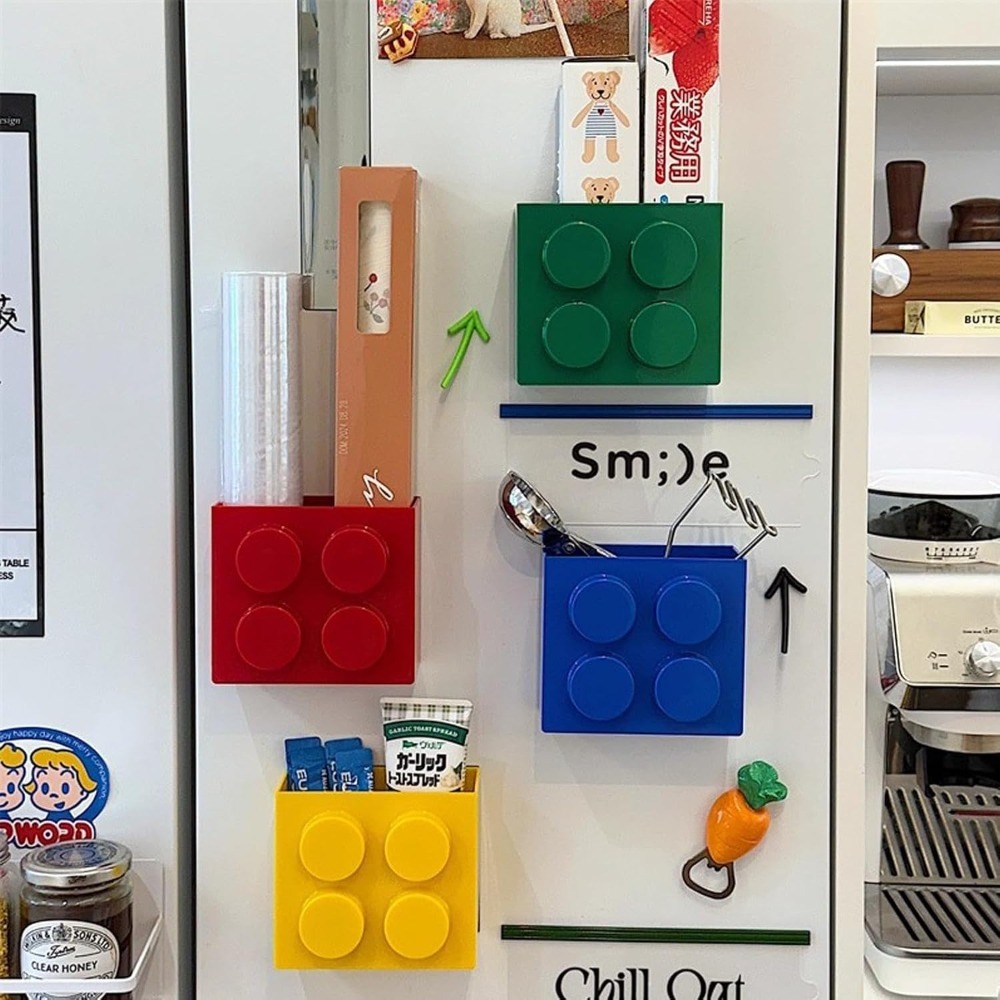 Lego-Style Magnetic Refrigerat - Kitchen Baking Tray Storage のレビューと価格