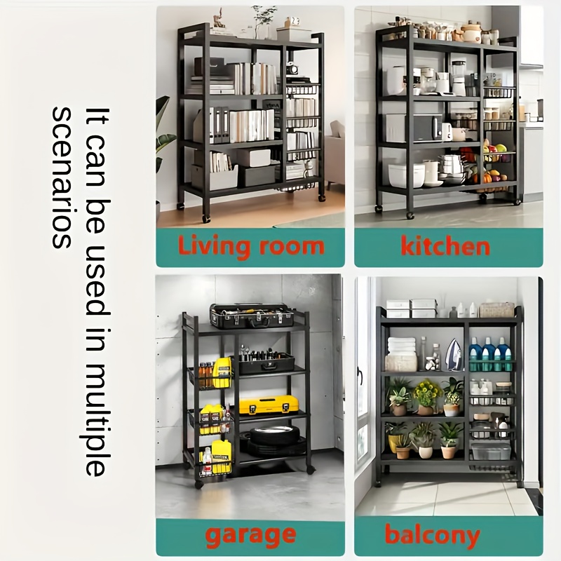 us1pc Movable Storage Rack, Ad - Kitchen Baking Storage のレビューと価格