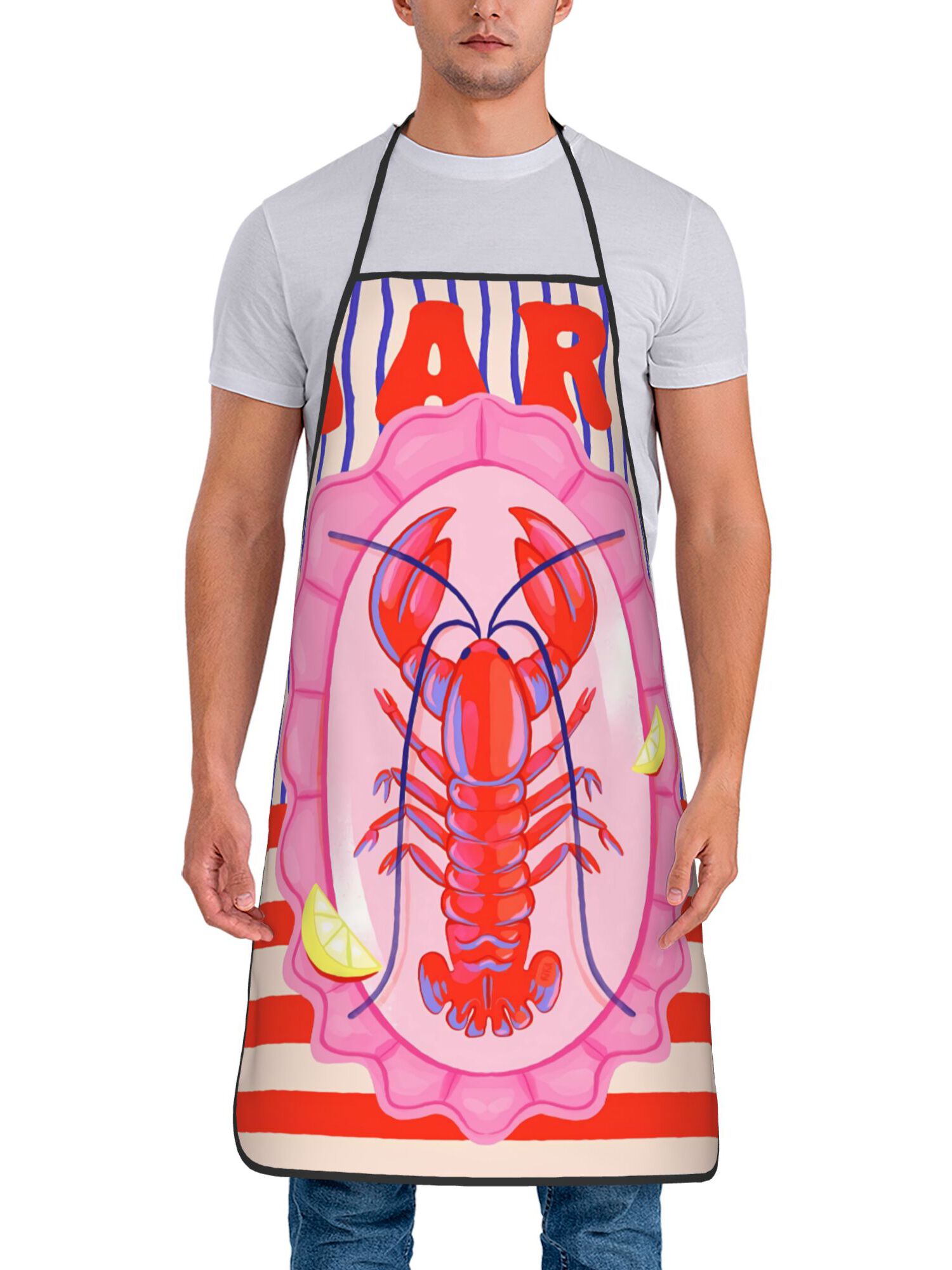 Retro Lobster Print Kitchen Ap - Kitchen.Baking Labels のレビューと価格
