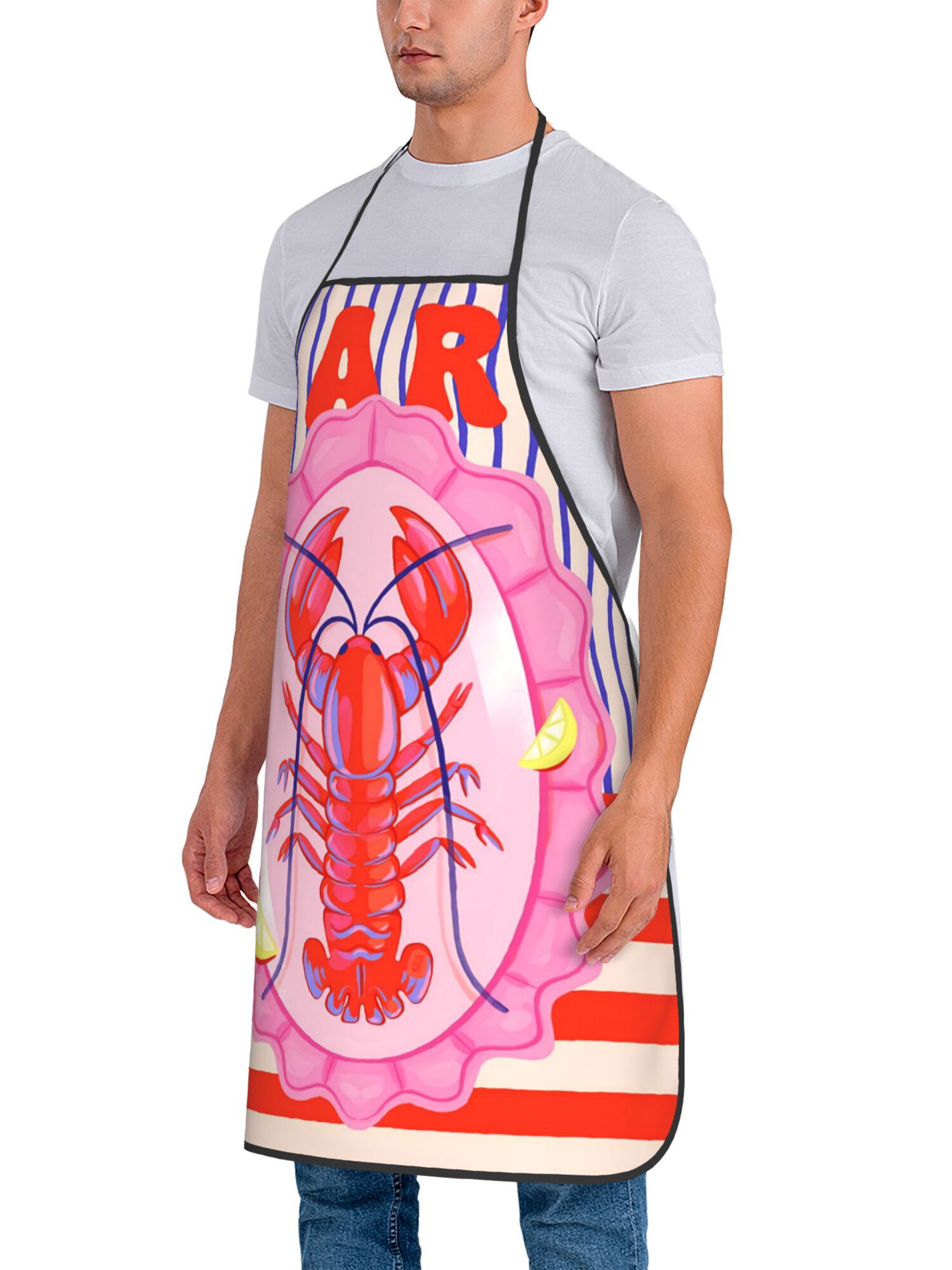 Retro Lobster Print Kitchen Ap - Kitchen.Baking Labels のレビューと価格
