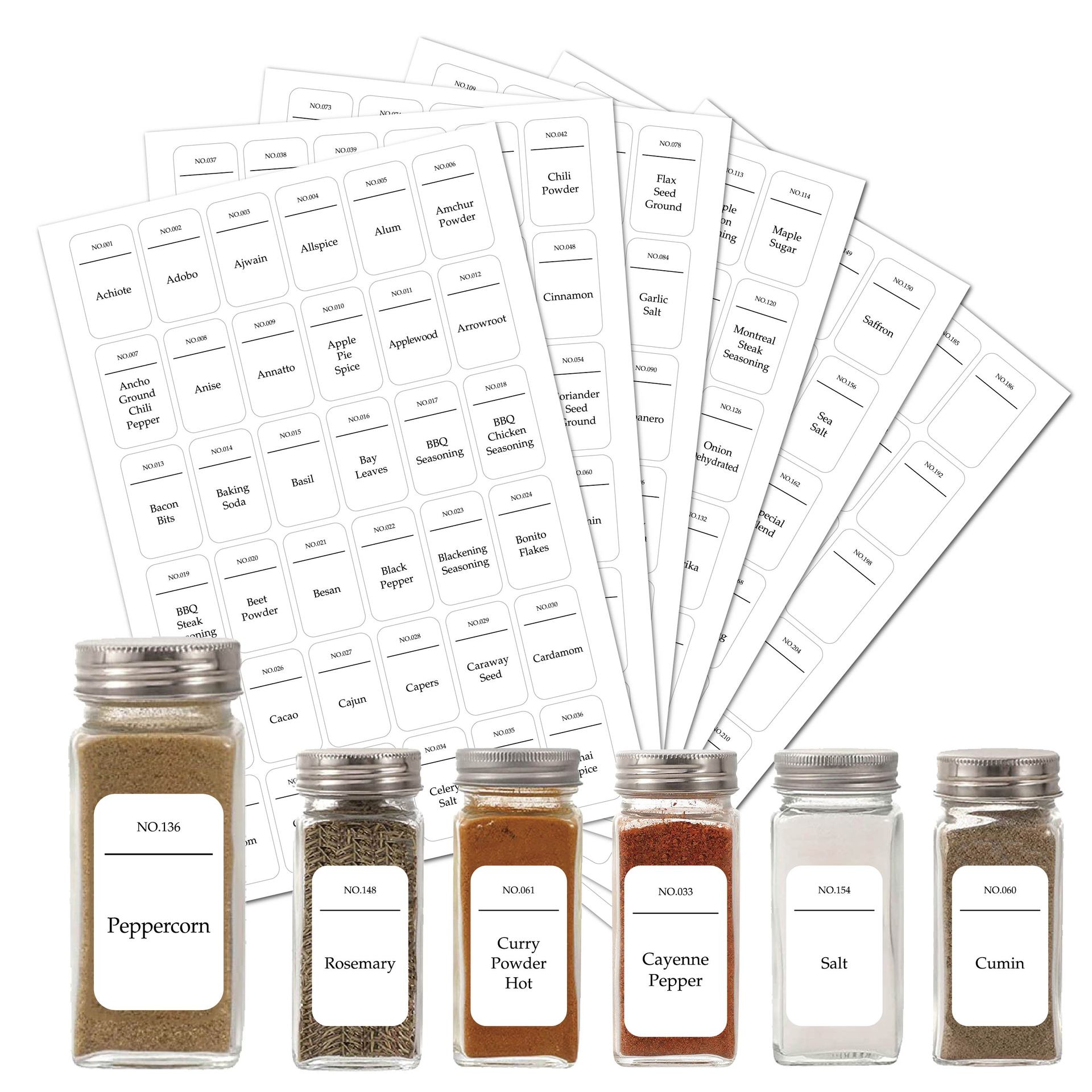 216pcs Kitchen Spice Jar Label - Kitchen.Baking Labels のレビューと価格