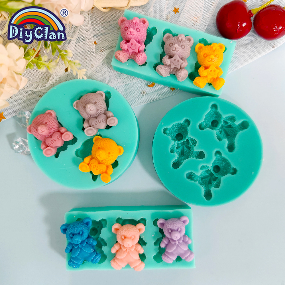 Cute Mini Bear Silicone Mold F - Kitchen Baking Products のレビューと価格