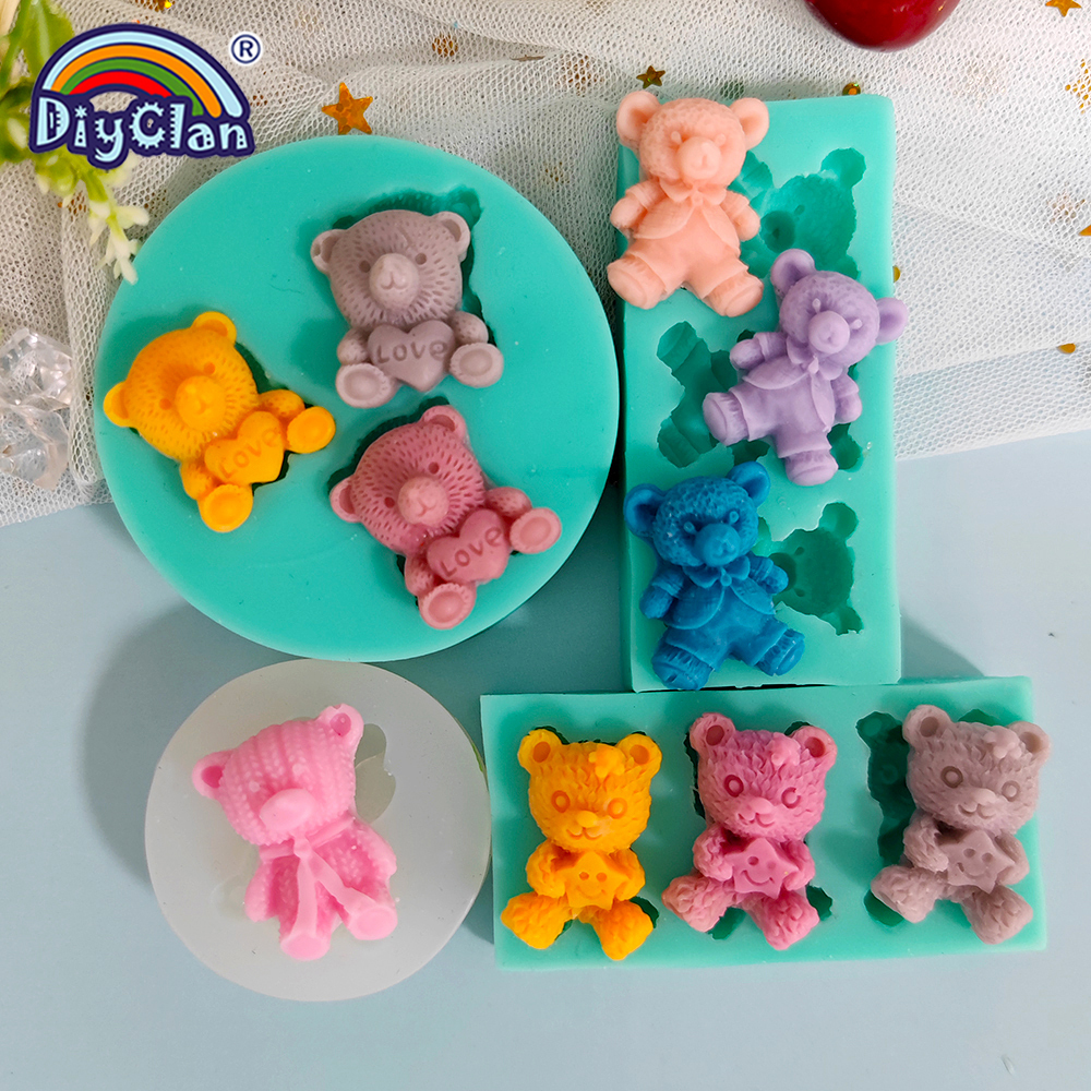 Cute Mini Bear Silicone Mold F - Kitchen Baking Products のレビューと価格