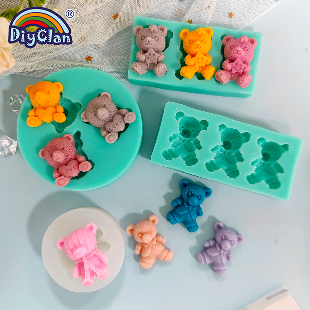 Cute Mini Bear Silicone Mold F - Kitchen Baking Products のレビューと価格