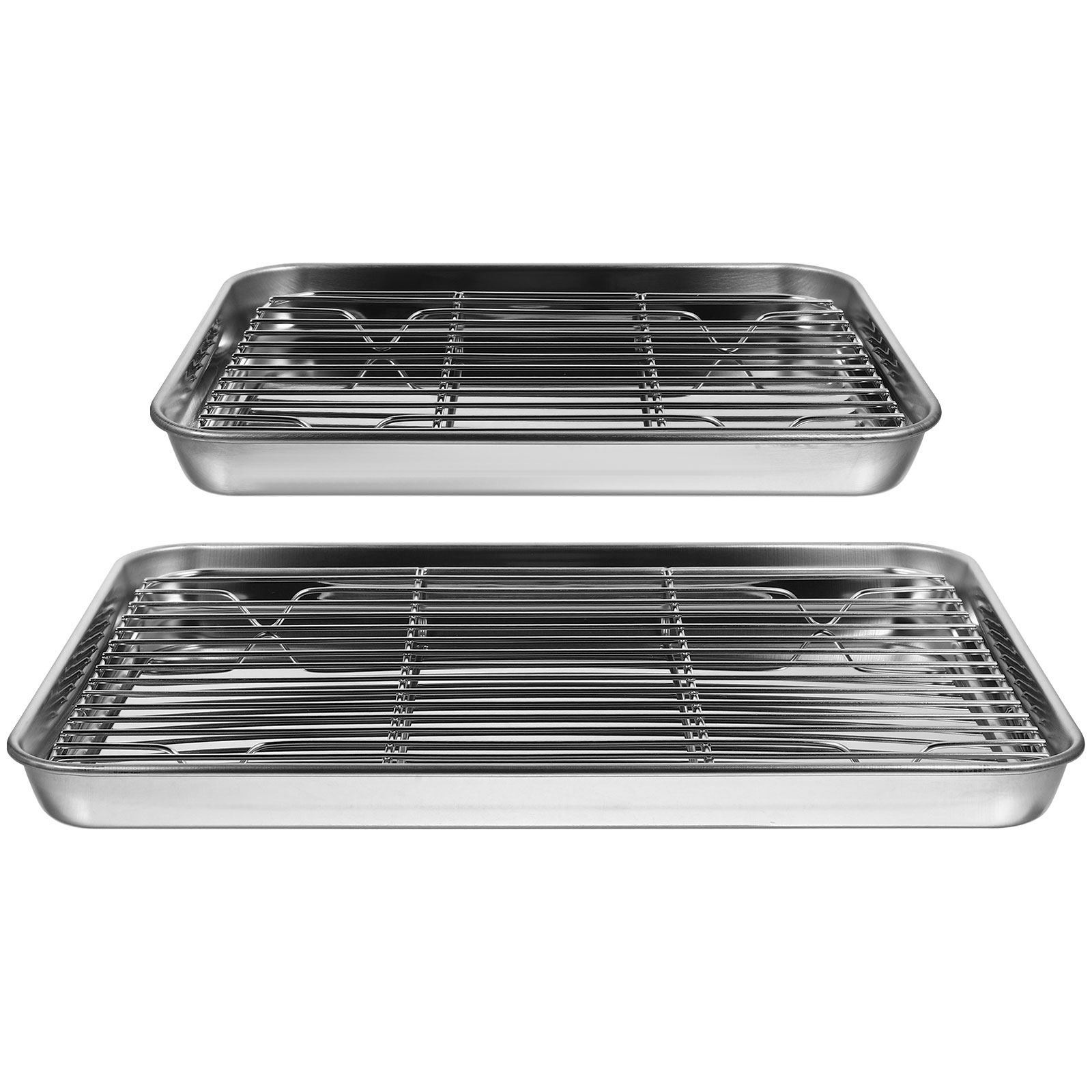 2Pcs Square Stainless Steel Dr - Kitchen Baking Dishes のレビューと価格