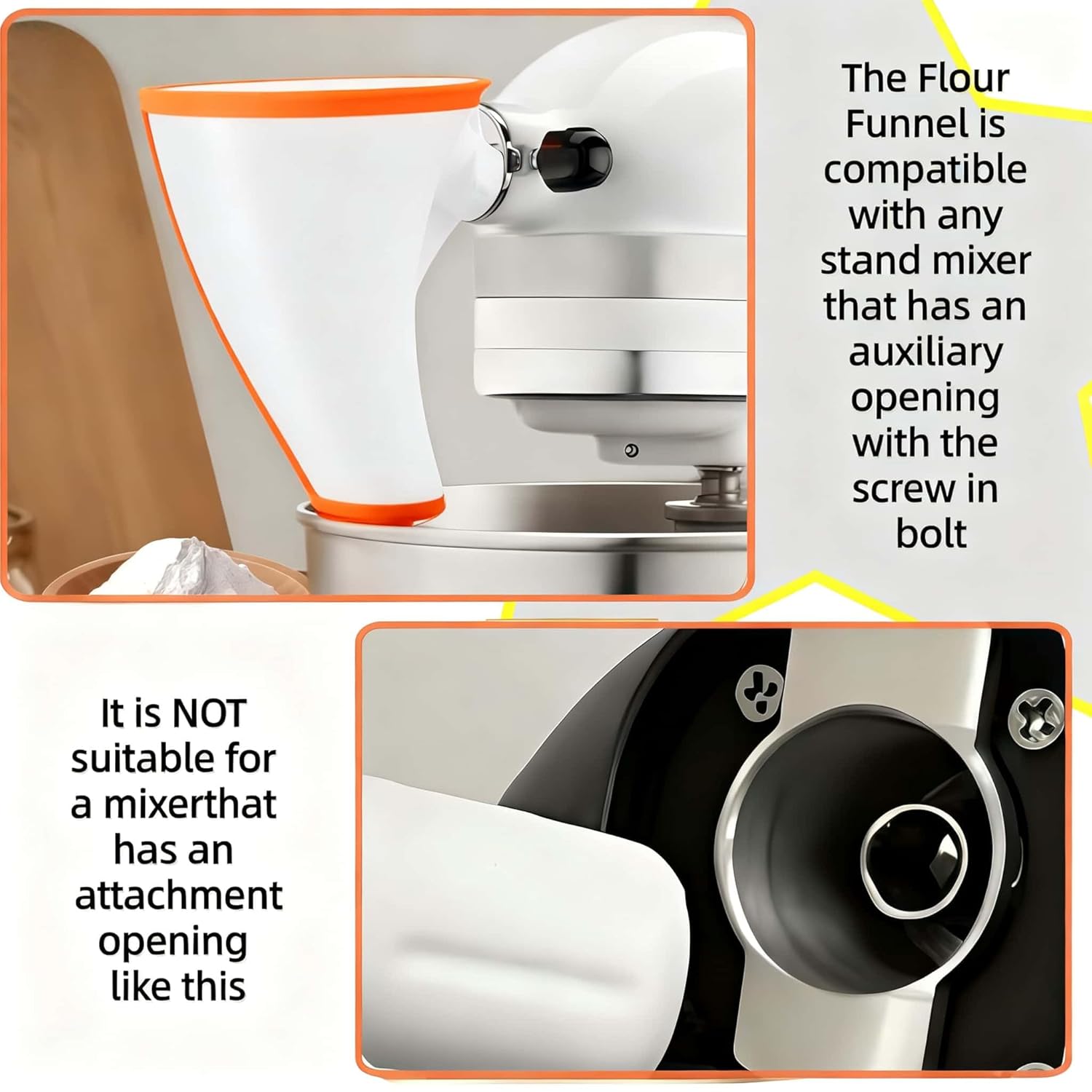 Flour Funne Mixer for Kitchen  - Kitchen Baking Aid のレビューと価格