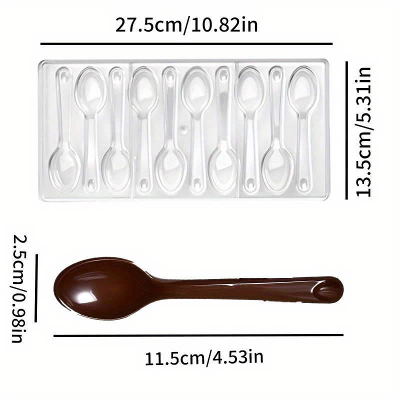 1PC Spoon Shaped Chocolate Mol - Kitchen Baking Cake のレビューと価格