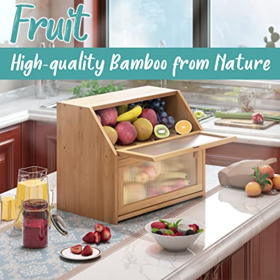 Bread Box for Kitchen Counter  - Kitchen Baking Storage のレビューと価格