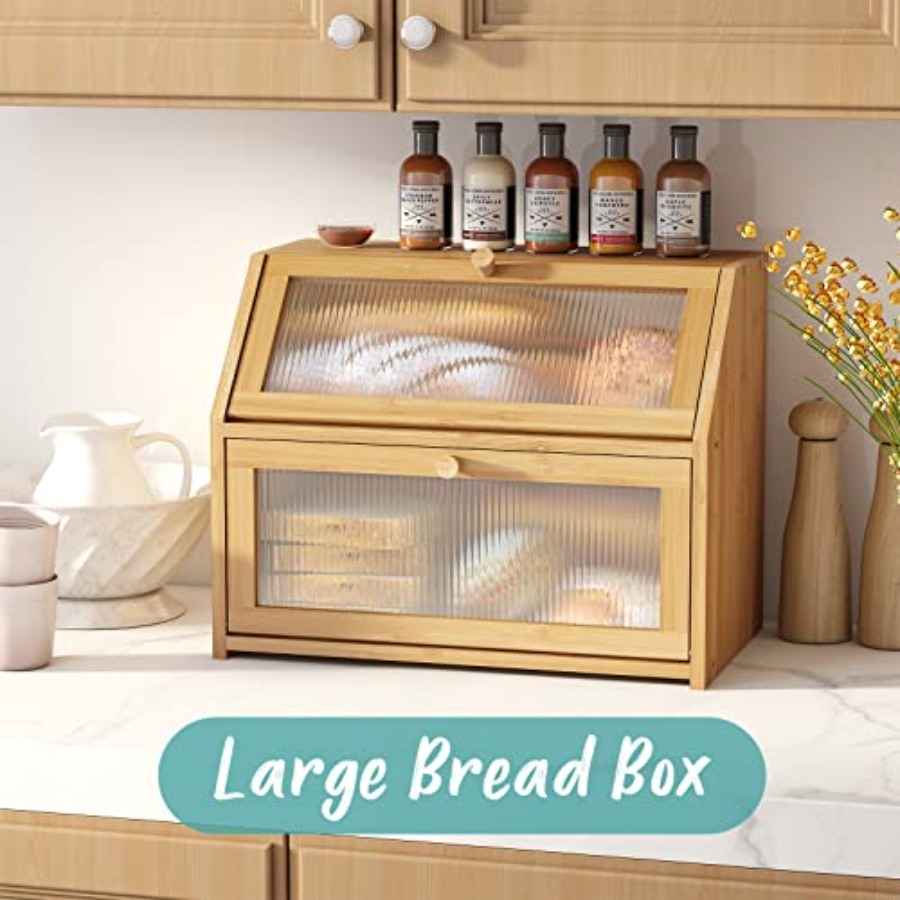 Bread Box for Kitchen Counter  - Kitchen Baking Storage のレビューと価格