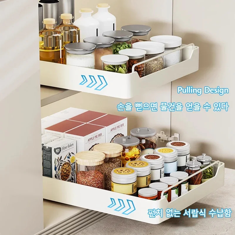 Pull-out Kitchen Storage Rack  - Kitchen Baking Tray Storage のレビューと価格