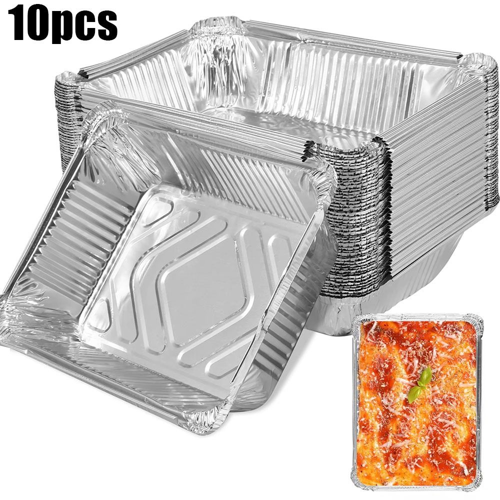10PCS Disposable Aluminum Foil - Kitchen Baking Tray Storage のレビューと価格