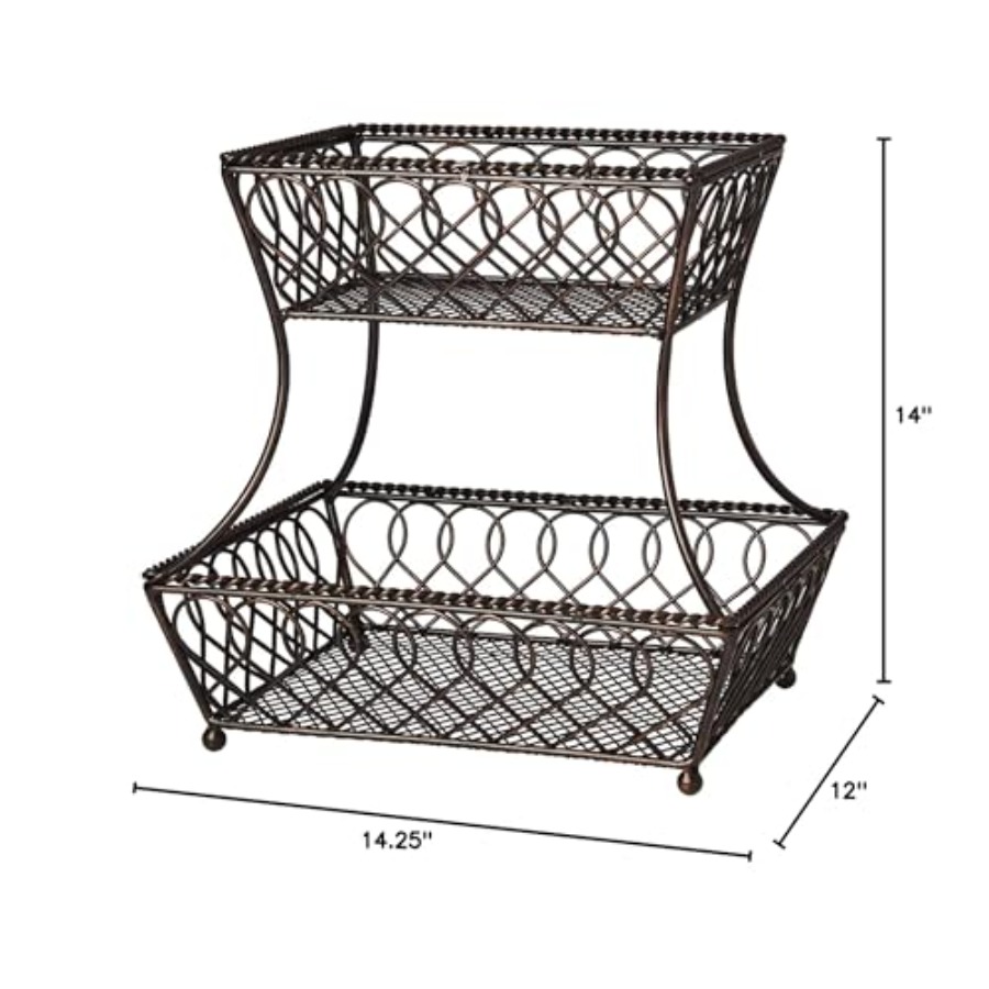 Loop and Lattice 2-Tier Rectan - Kitchen Baking Storage のレビューと価格
