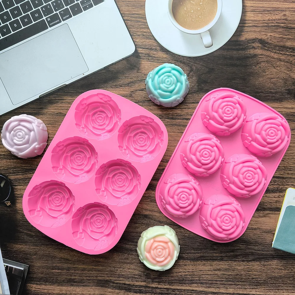 6 Holes Flower Rose Handmade S - Kitchen Baking Dishes のレビューと価格