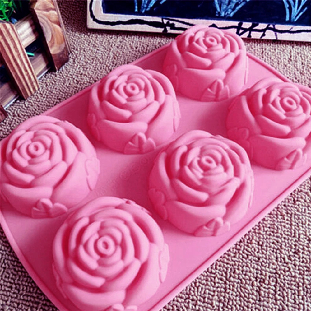 6 Holes Flower Rose Handmade S - Kitchen Baking Dishes のレビューと価格