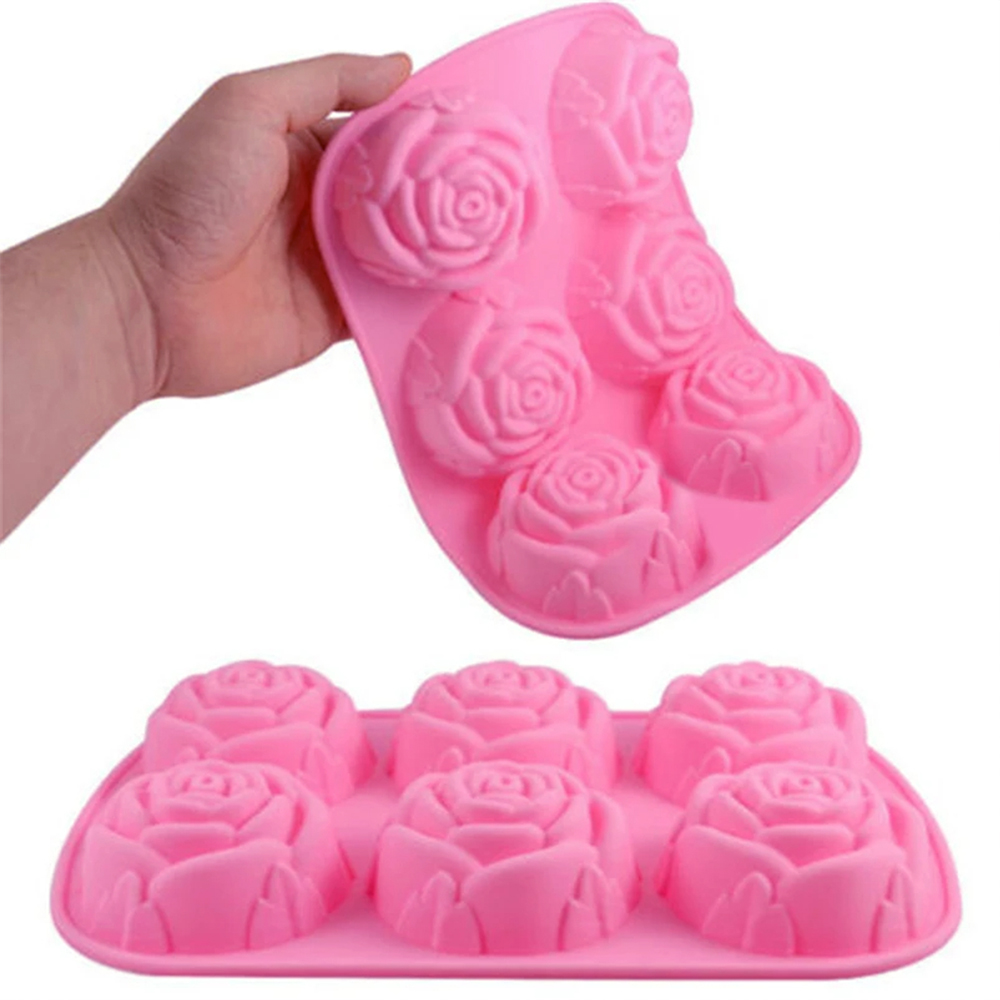 6 Holes Flower Rose Handmade S - Kitchen Baking Dishes のレビューと価格