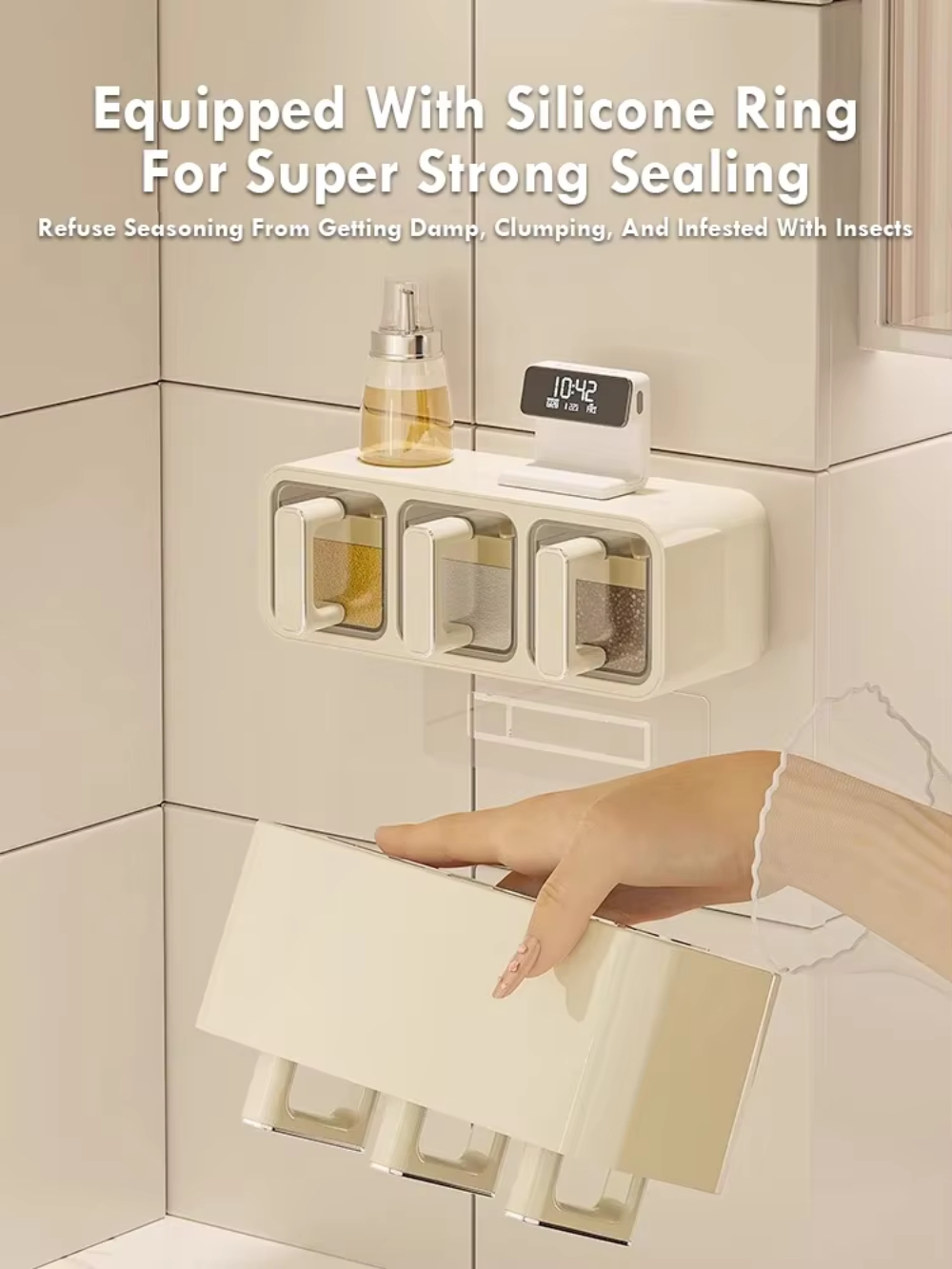 2/3/4 Grid Kitchen Seasoning S - Kitchen Baking Tray Storage のレビューと価格