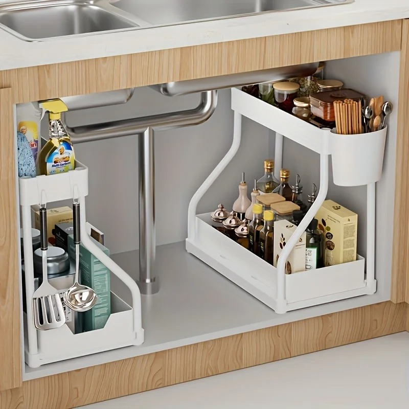 Under Sink Organizer Space Sav - Kitchen Baking Tray Storage のレビューと価格