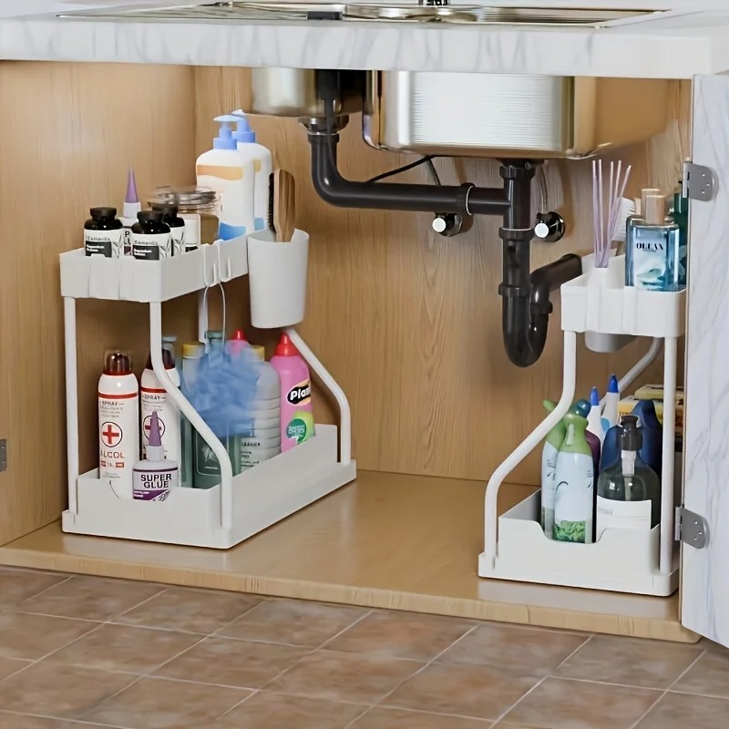 Under Sink Organizer Space Sav - Kitchen Baking Tray Storage のレビューと価格