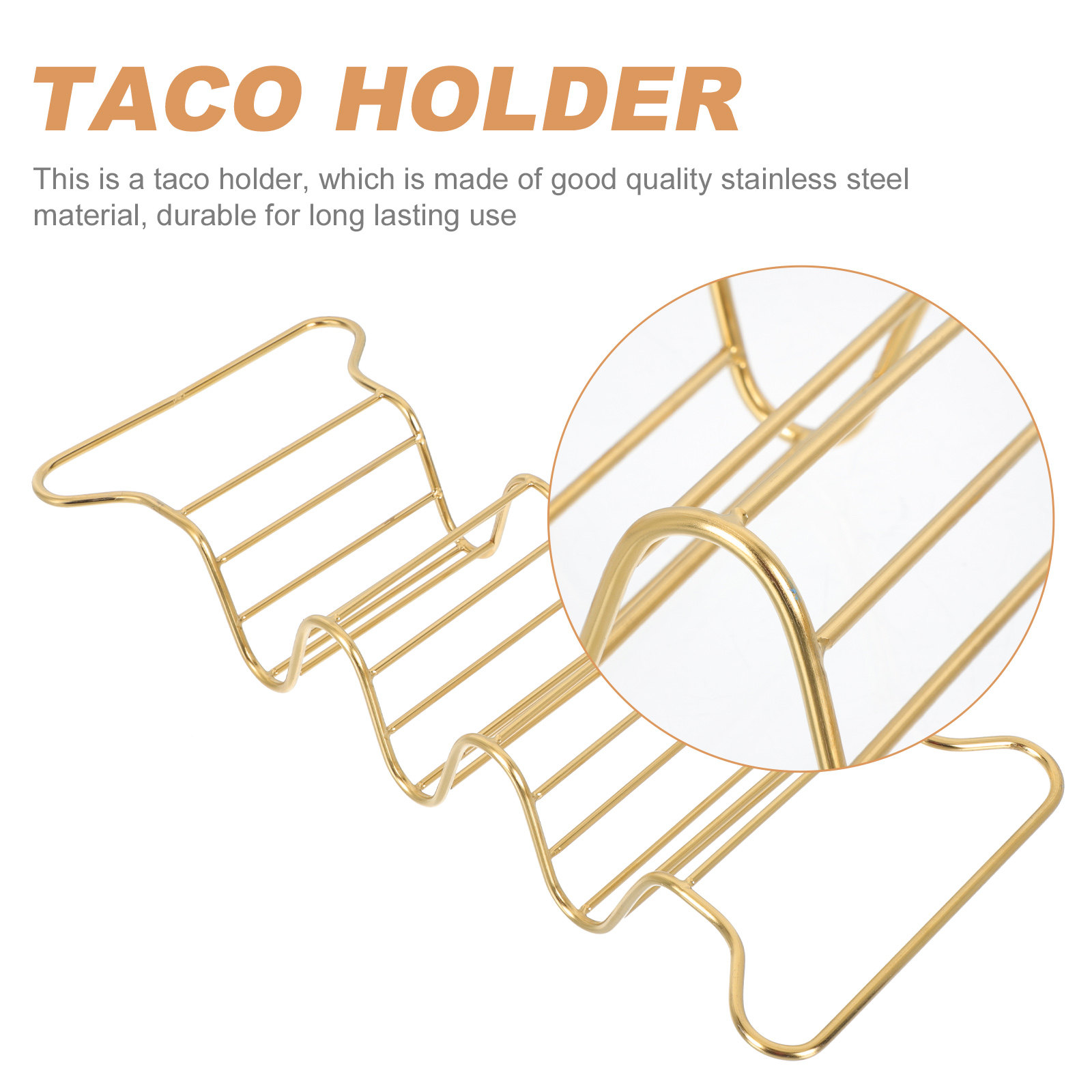 1Pcs Stainless Steel Taco Rack - Kitchen Baking Gadgets のレビューと価格