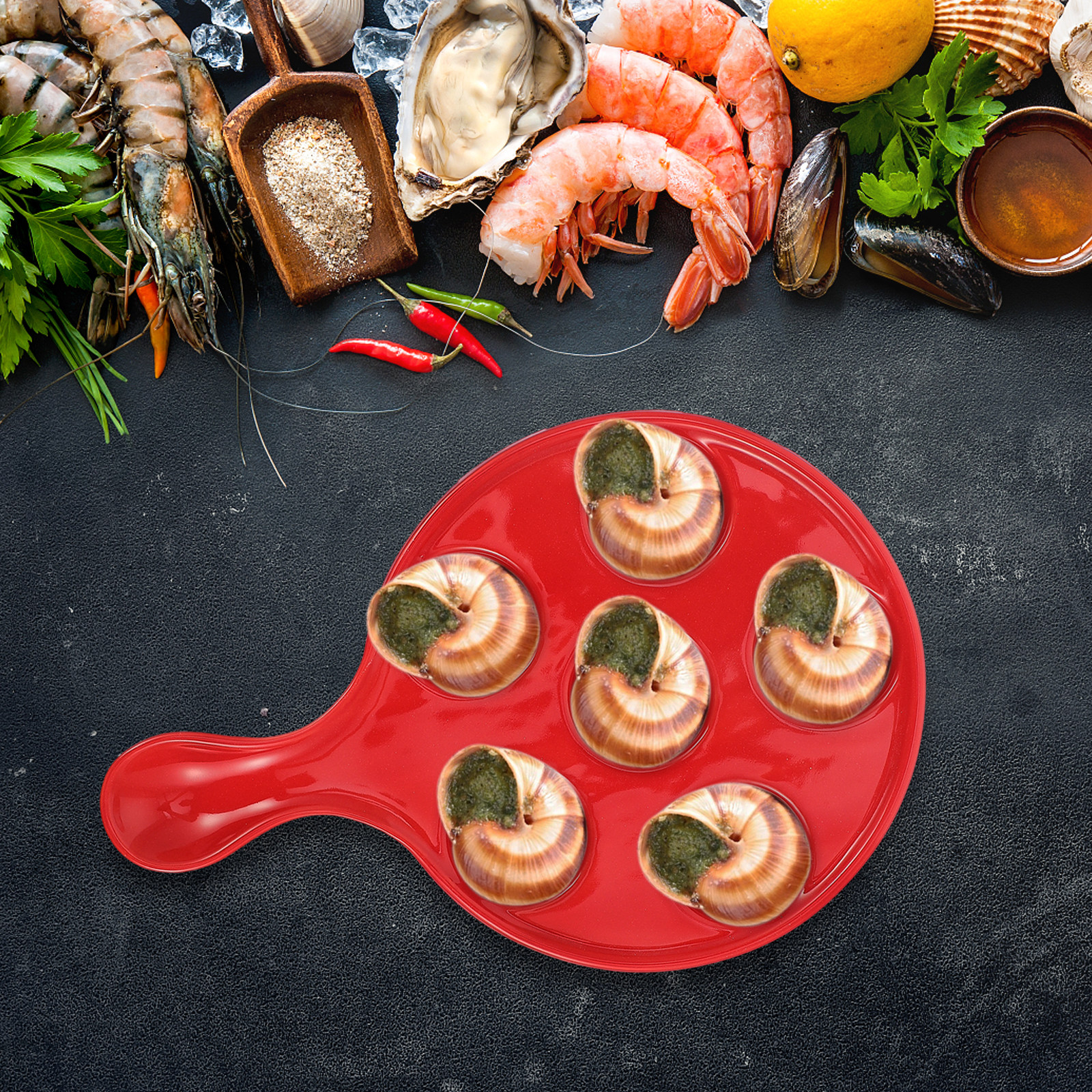 6-Hole Escargot Baking Plate C - Kitchen Baking Dishes のレビューと価格