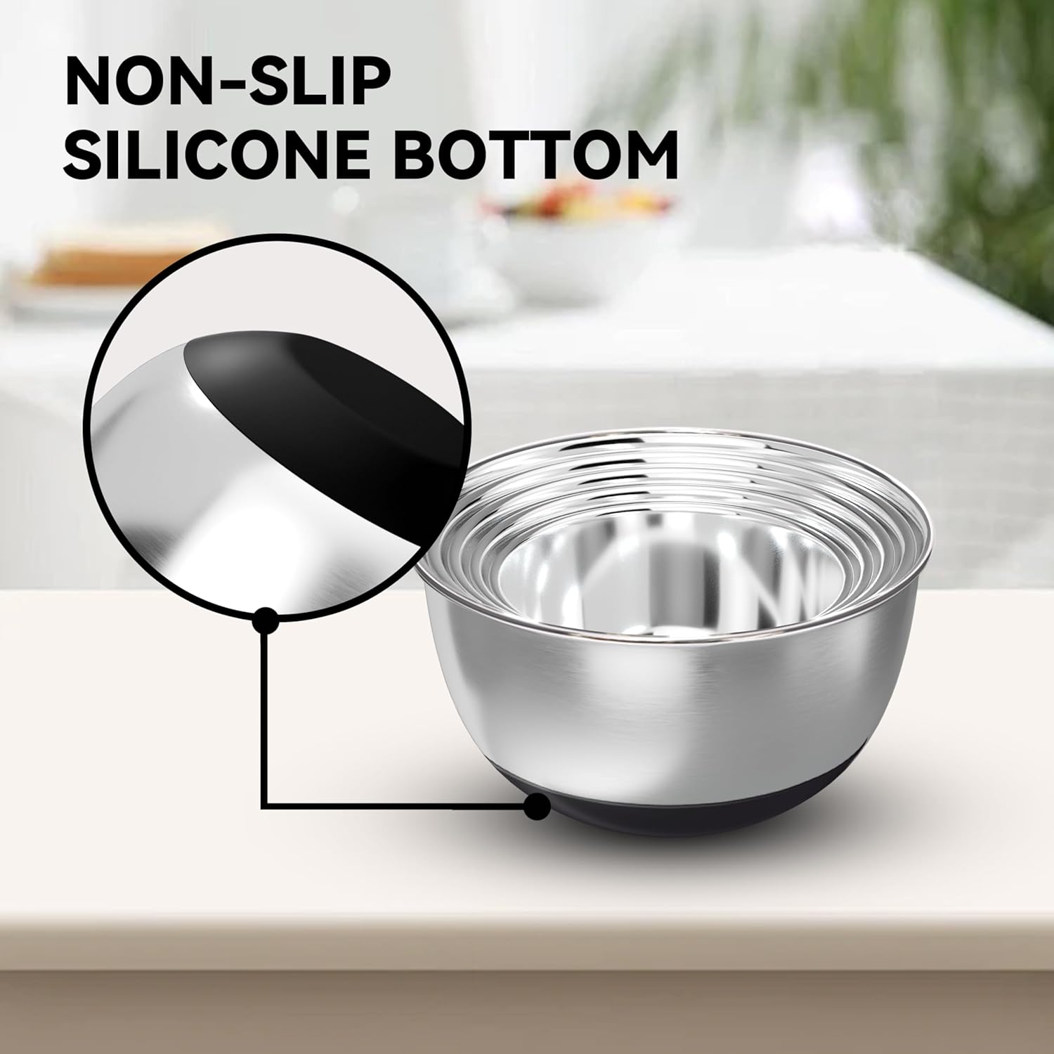 Stainless Steel Mixing Bowls w - Kitchen Baking Products のレビューと価格
