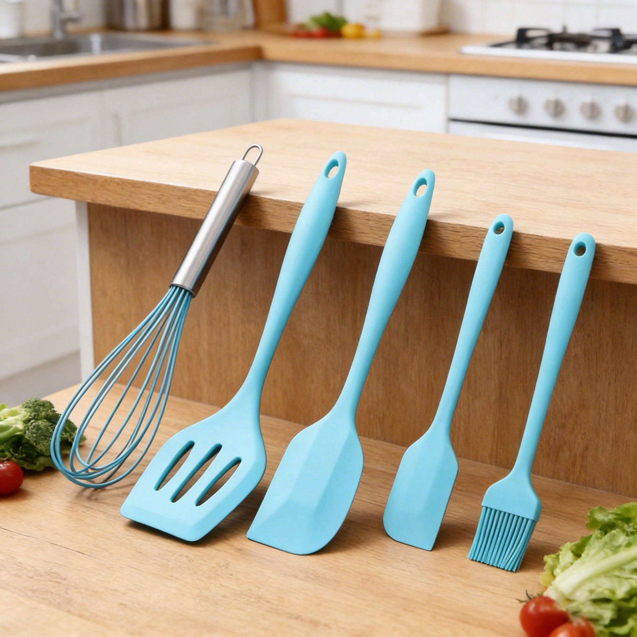 Silicone Cooking Utensils Set, - Kitchen Baking Gadgets のレビューと価格