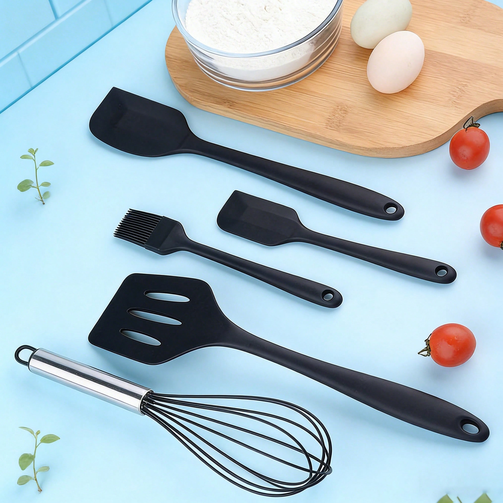 Silicone Cooking Utensils Set, - Kitchen Baking Gadgets のレビューと価格