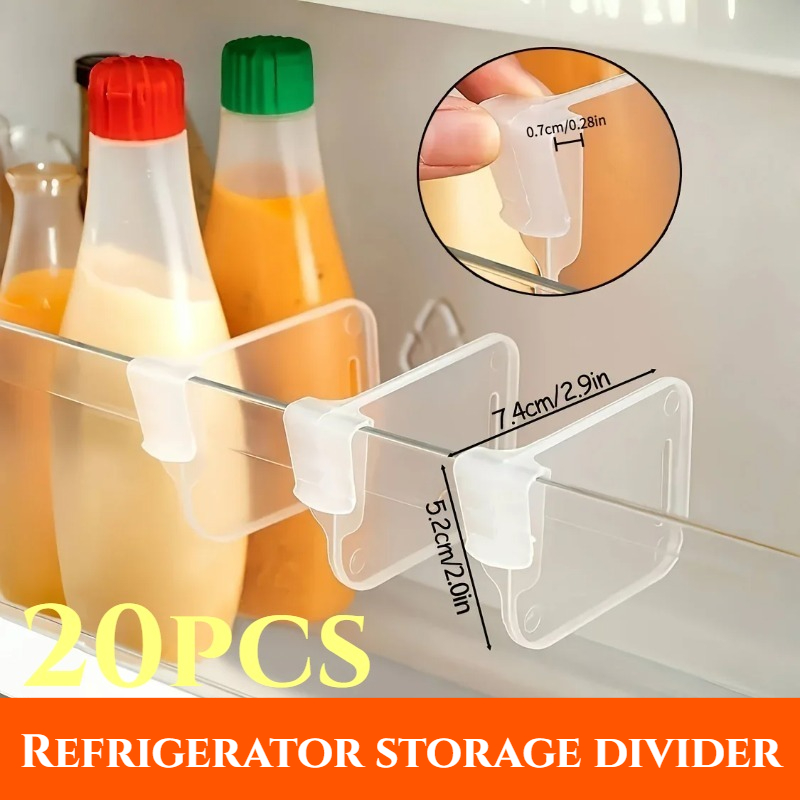 5-20PCS Sturdy Clear Refrigera - Kitchen Baking Storage のレビューと価格