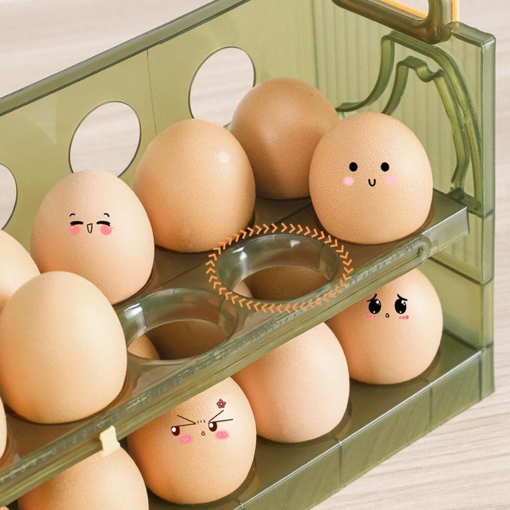 Egg Box Storage Box Side Door  - Kitchen Baking Tray Storage のレビューと価格
