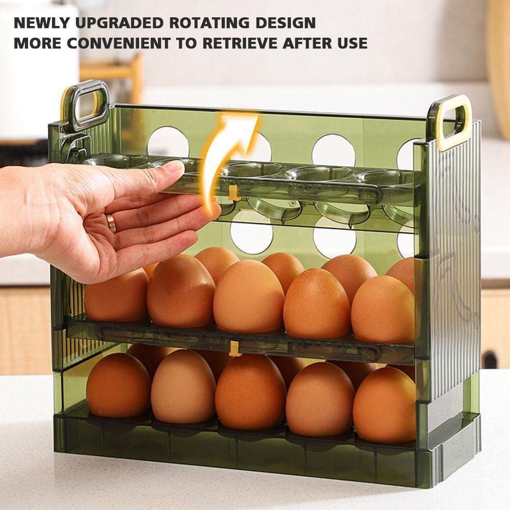 Egg Box Storage Box Side Door  - Kitchen Baking Tray Storage のレビューと価格