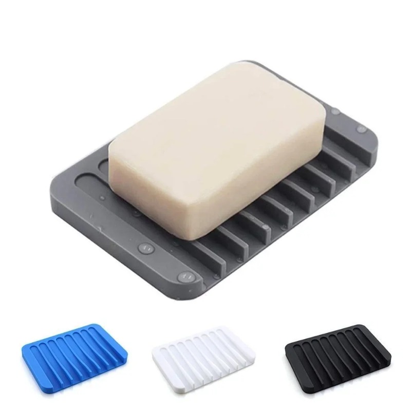 Self Draining Soap Holder Sili - Kitchen Baking Tray Storage のレビューと価格