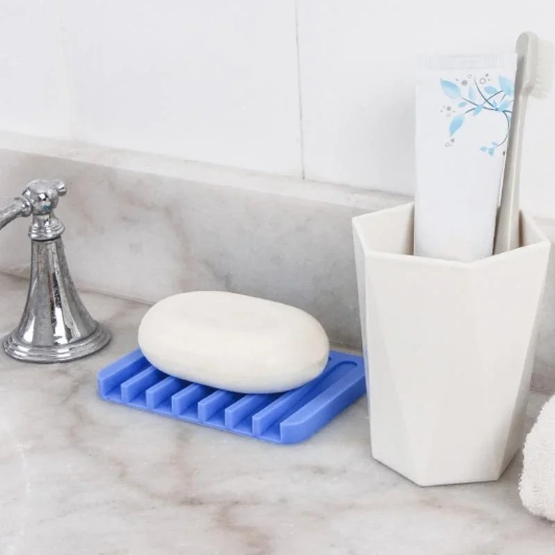 Self Draining Soap Holder Sili - Kitchen Baking Tray Storage のレビューと価格