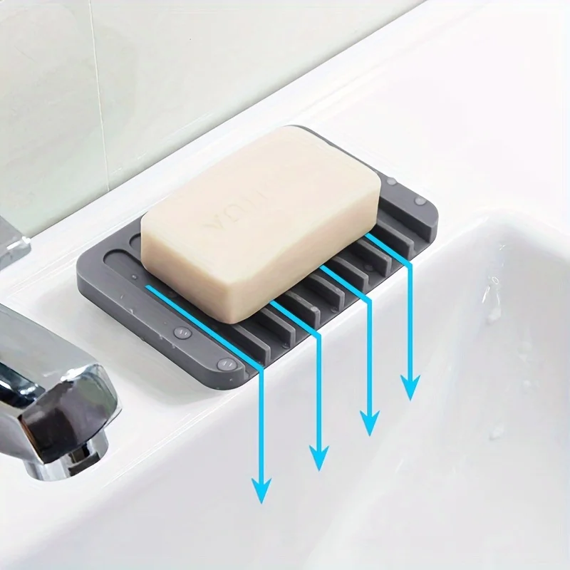 New 1PC Silicone Draining Soap - Kitchen Baking Tray Storage のレビューと価格