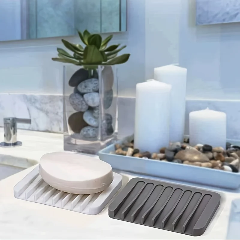 New 1PC Silicone Draining Soap - Kitchen Baking Tray Storage のレビューと価格