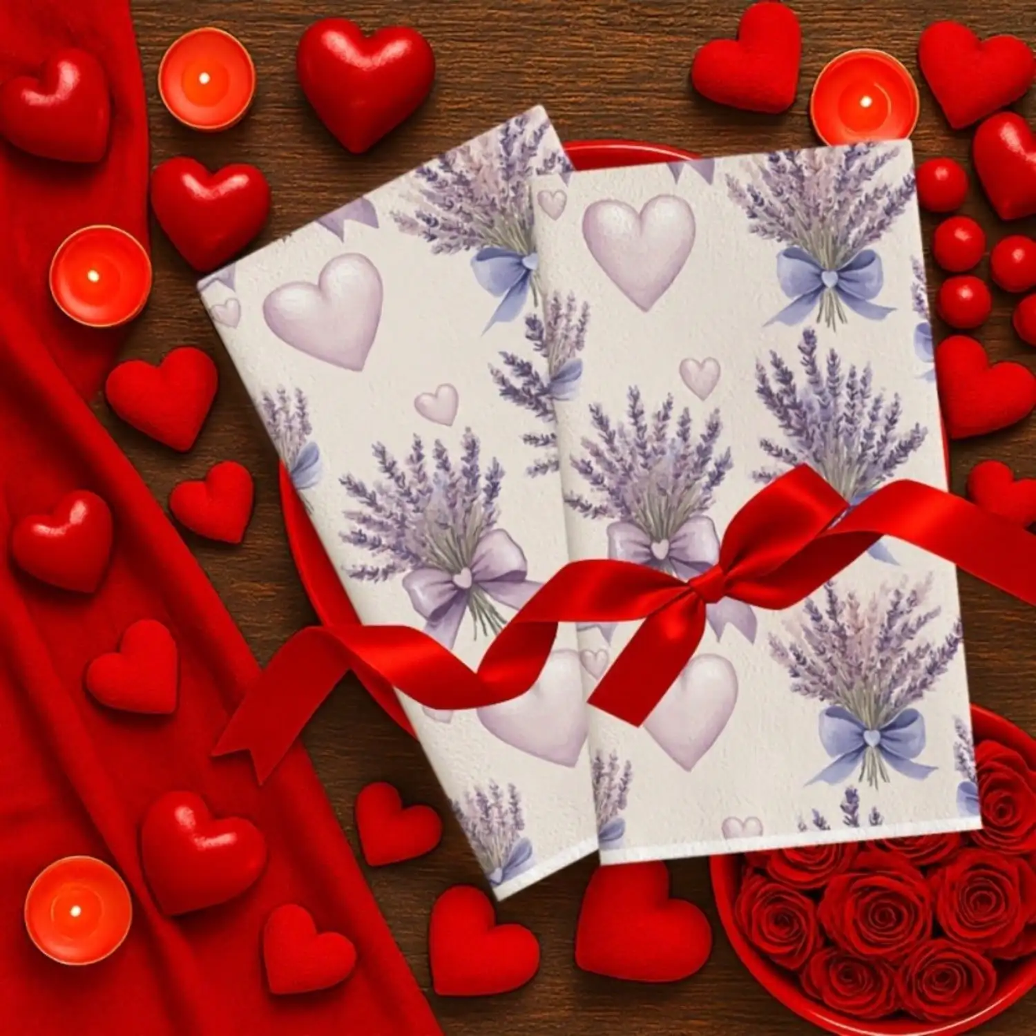 2pcs Valentine's Day Lavender  - Kitchen Baking Dishes のレビューと価格